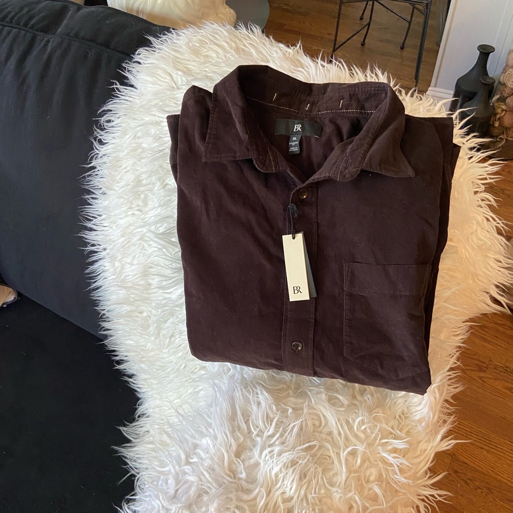 BR Dark Brown Button-Up Shirt